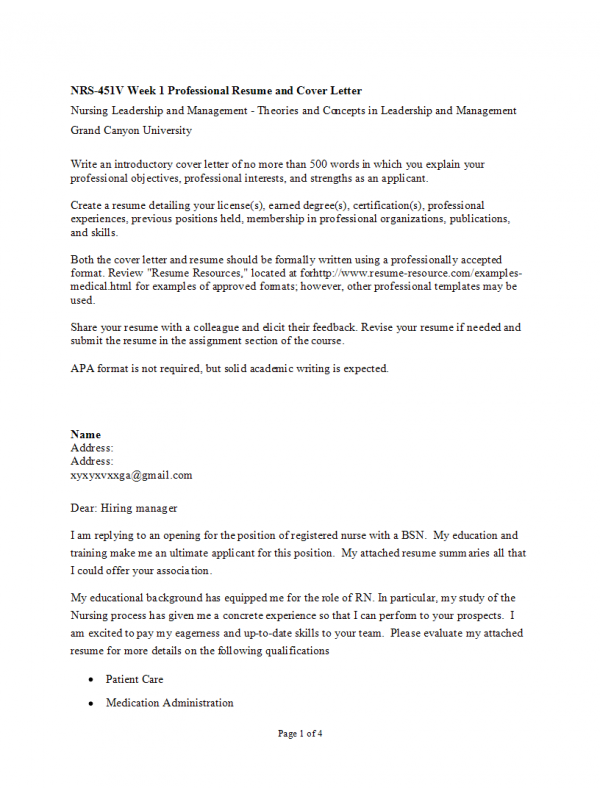 NRS 490 Topic 1 Assignment; Professional Capstone & Practicum Documentation