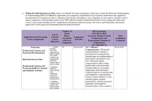 NRS 490 Topic 1 Assignment; Individual Success Plan