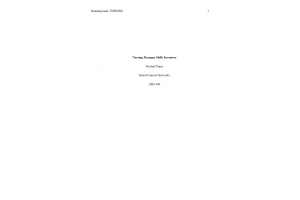 NRS 490 Topic 2 Assignment; Capstone Project Topic Selection and Approval; Nursing Manager Skills Inventory