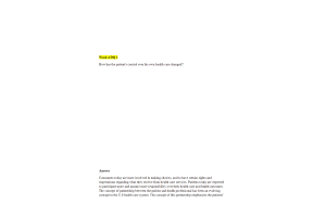 HLT 306V Topic 4 Discussion Question 1