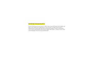 HLT 364 Topic 2 Discussion Question 1