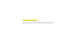 HLT 364 Topic 3 Discussion Question 2