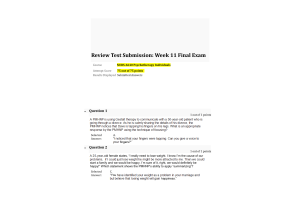 NURS 6640 Week 11 Final Exam75 out of 75 Points