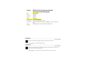 NURS 6512N-45 Week 6 Midterm Exam100 out of 100 Points