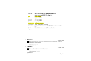 NURS 6512N-53 Week 11 Final Exam100 out of 100 Points