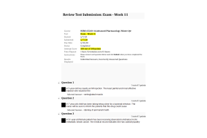NURS 6521N-14, Week 11 Final Exam100 out of 100 Points