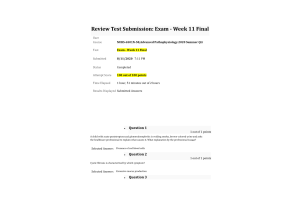 NURS 6501N-58Week 11 Final Exam100 out of 100 Points 