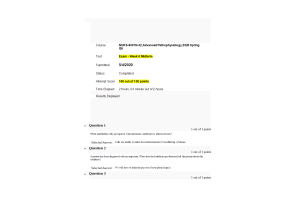NURS 6501N-32 Week 6 Midterm Exam100 out of 100 Points