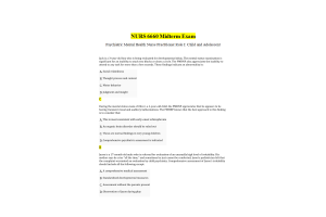 NURS 6660 Week 6 Midterm Exam (Fall Qtr)