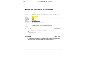 NURS 6512N-34, Week 6 Midterm Exam100 out of 100 Points