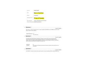NURS 6630N; Exam - Week 11 Final (75 out of 75 Points Spring Qtr)