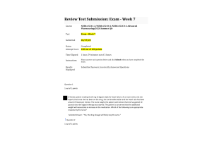 NURS 6521C-2 NURS-6521N-2, NURS-6521D-2 Exam - Week 7 Midterm; 100 out of 100 Points