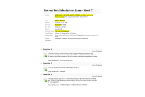 NURS 6521C-2, NURS-6521N-2, NURS-6521D-2 Exam - Week 7 Midterm; 100 out of 100 Points