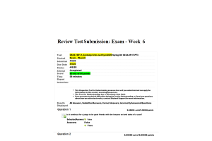 CRJS 1001-1, Contemp Crim Just Syst; Exam - Week 6 Final; 80 out of 80 Points
