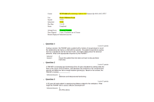 NUNP 6640-4; Week 6 Midterm Exam; 75 out of 75 Points (July 2020)