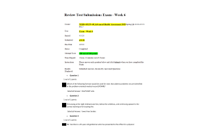NURS 6512N-49, Week 6 Midterm Exam; 100 out of 100 Points
