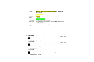 NURS 6512N-49 Week 11 Final Exam; 100 out of 100 Points
