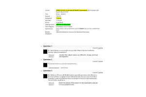 NURS 6512N-53 Week 6 Midterm Exam; 100 out of 100 Points