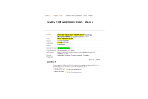 BUSI-3007-1, BUSI-3001-1, MGMT-3103-1; Week 3 Midterm50 out of 50 Points