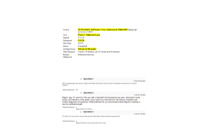 NUNP 6541N-10Week 6 - Midterm Exam - 100 out of 100 Points (March 2020)