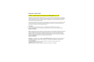 NURS 6050 Module 2 (Week 3) Discussion with Responses; Politics and the Patient Protection and Affordable Care Act