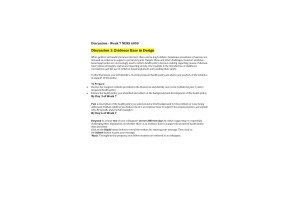 NURS 6050 Module 4 (Week 7) Discussion with Responses 1; Evidence Base in Design