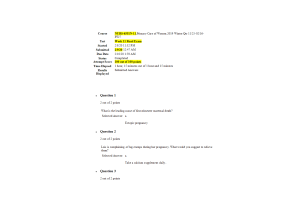 NURS 6551N-11,Primary Care of Women; Week 11 Final Exam (100 out of 100 Points)