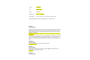 NURS 6531 Week 6 Midterm Exam (100 out of 100 Points)