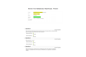 BUSI 3002 Week 6 Final Exam (100 out of 100 Points; Summer Quarter)