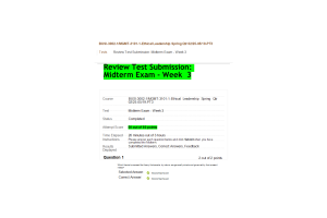 BUSI-3002-1, MGMT-3101-1; Week 3 Midterm (50 out of 50 Points; Spring Quarter)