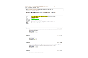 BUSI-3002-1, MGMT-3101-1; Week 6 Final Exam (100 out of 100 Points; Spring Quarter)