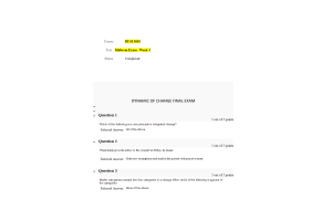 BUSI 3003 Week 6 Final ExamFall Term