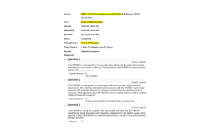 NRNP 6640-9 Exam - Week 6 Midterm Exam75 out of 75 Points (Fall Quarter)
