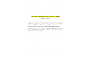 NURS 6052 Module 5 (Weeks 8-9) Discussion; Patient Preferences and Decision Making (With All Responses)