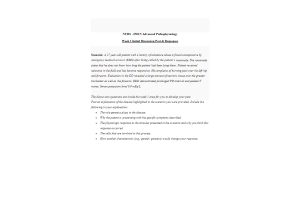NURS 6501 Week 1 Discussion; Alterations in Cellular Processes - A 27-year-old Patient (Initial Post, Responses)