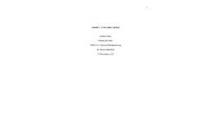 NURS 6501 Week 4 Assignment; Case Study Analysis