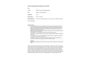 NURS 6501 Week 6 Knowledge Check; Endocrine Disorders
