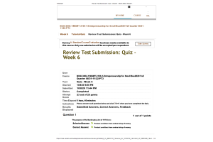 BUSI 3004 Week 6 Quiz