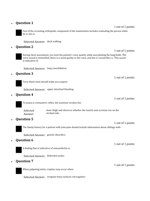 NURS 6512N-27, Week 11 Final Exam