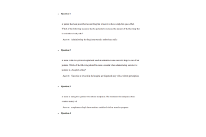 NURS 6521D-6, NURS-6521F-6, NURS-6521N-6-Advanced Pharmacology; Exam - Week 7 Midterm (100 out of 100 points)