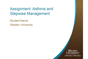 Asthma and Stepwise Management