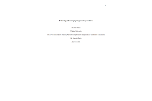 NRNP 6531 Week 2 Assignment; i-Human Case Study; Evaluating and Managing Integumentary Conditions