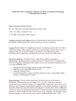 NRNP 6531 Week 9 Assignment; i-Human Case Study; Evaluating and Managing Musculoskeletal Condition