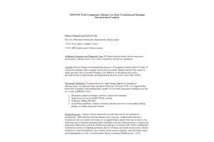 NRNP 6531 Week 9 Assignment; i-Human Case Study; Evaluating and Managing Musculoskeletal Condition