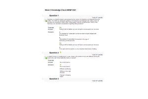 NRNP 6531 Week 3 Knowledge Check; Advanced Nursing Practice Competencies, Knowledge Check