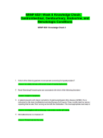 NRNP 6531 Week 8 Knowledge Check; Gastrointestinal, Genitourinary, Endocrine, and Hematologic Conditions