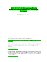 NRNP 6531 Week 10 Knowledge Check; Musculoskeletal Conditions and Neurologic Conditions