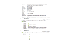 HLTH 3115S-1, Week 6 Final Exam
