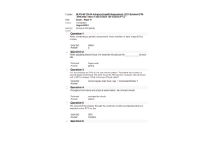 NURS 6512N-34, Advanced Health Assessmen; Week 11 Final Exam