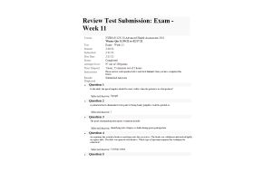 NURS 6512N-50, Week 11 Final Exam